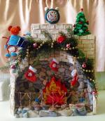 Творческая работа воспитателей "Волшебный камин зажигается в ночь под Рождество"